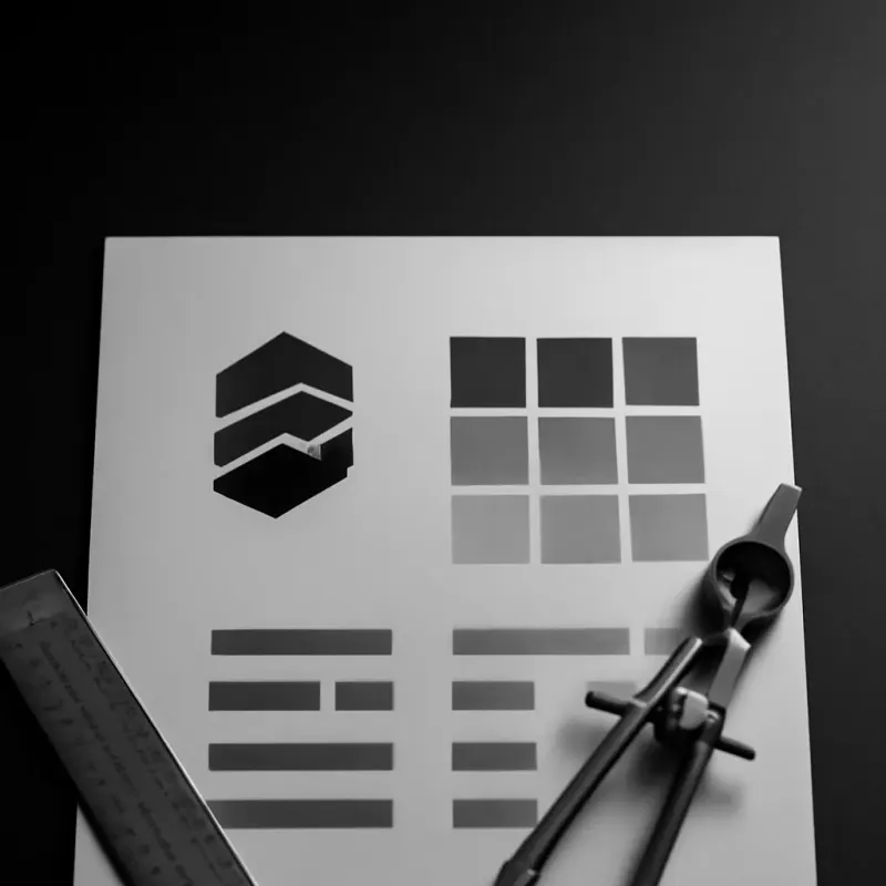 A constructed logo mark and system — not a wordmark in a nice font.